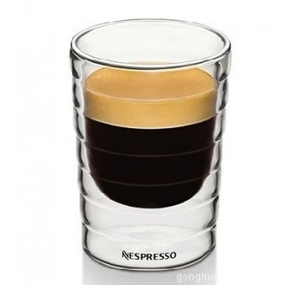 Heat Resistant Double Wall Glass Coffee Mug - Smarsty