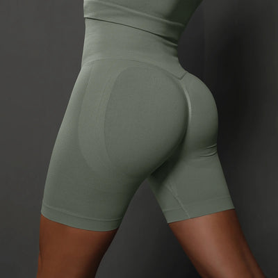 Yoga Shorts Women Sports Shorts Seamless Gym Workout Shorts High Waist Push Up Fitness Sports Shorts Cycling Shorts - Smarsty