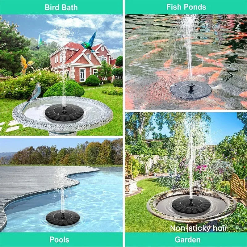 Solar Powered Fountain for Outdoor Garden Decoration - Smarsty