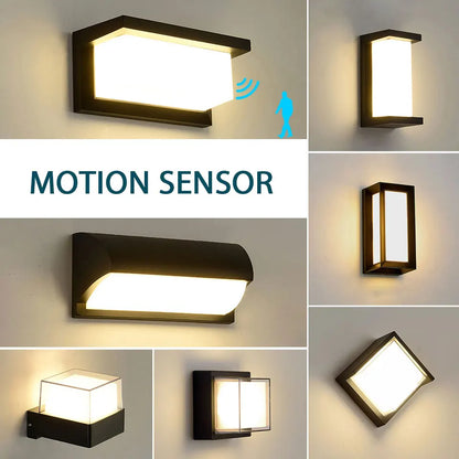 LED Outdoor Wall Light with PIR Motion Sensor - Smarsty