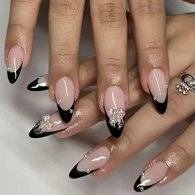 24Pcs Cute Strawberry French Press On Nails - Smarsty