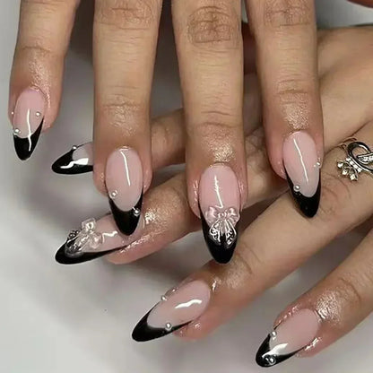 24Pcs Cute Strawberry French Press On Nails - Smarsty