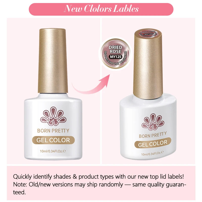 Born Pretty Rainbow Purple Magnetic Gel Nail Polish 10ml - Smarsty