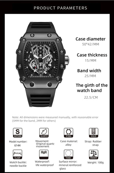 Large Dial Waterproof Quartz Sports Watch for Men - Smarsty