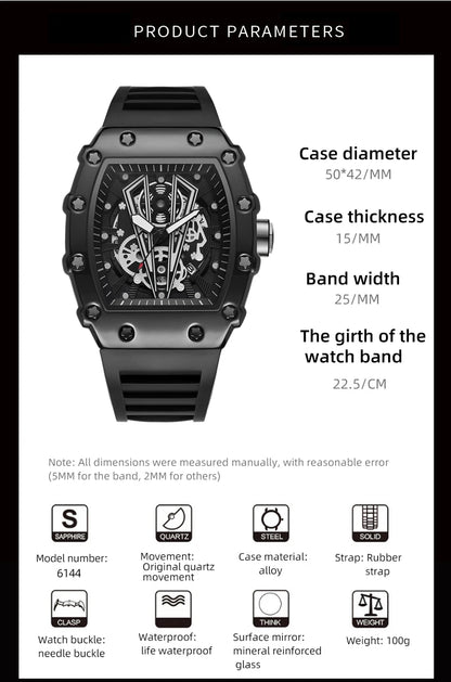 Large Dial Waterproof Quartz Sports Watch for Men - Smarsty