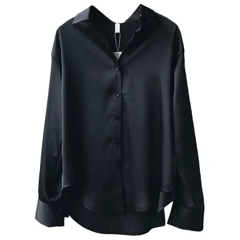 Woman Spring Autumn Style Blouses Shirts Lady Casual Long Sleeve Turn-down Collar Blusas Tops DF4849 - Smarsty