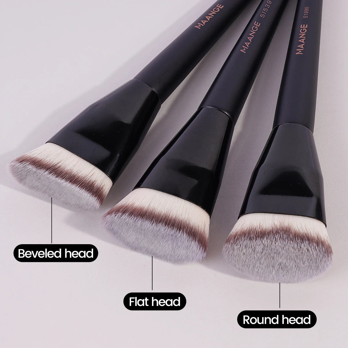 MAANGE 3 Piece Makeup Brush Set for Flawless Application - Smarsty