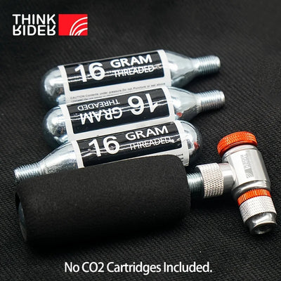 ThinkRider CO2 Pump For Bicycle Schrader Presta Adapter Bike Pump Inflator Aluminum Tire Tube Mini size MTB Bicycle Pumps CO2 Ca - Smarsty