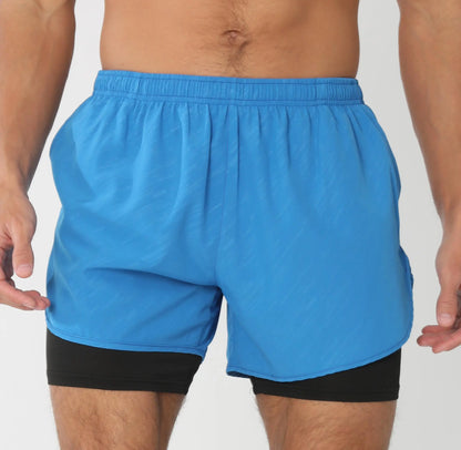 Gym Shorts Men Running Shorts with Liner Pockets Towel Loop Quick Dry Lightweight Workout Men's Breathable Athletic Sport Shorts - Smarsty
