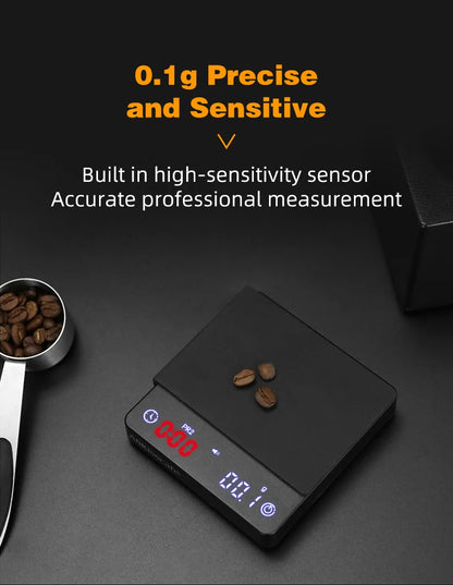 AliKissCafe Digital Espresso Scale With Timer - Smarsty