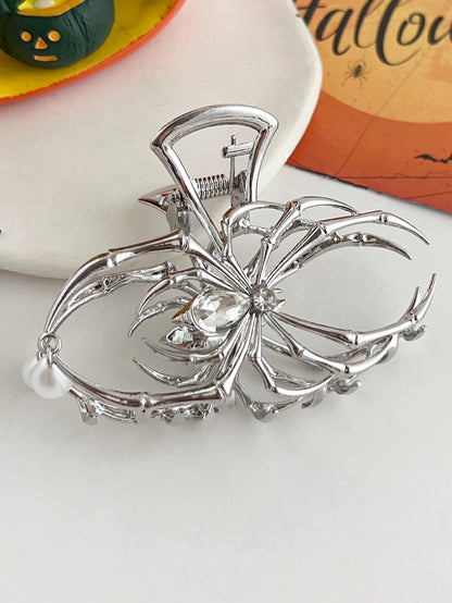 Gothic Spider Pearl Metal Hair Claw Clip Strong Hold - Smarsty
