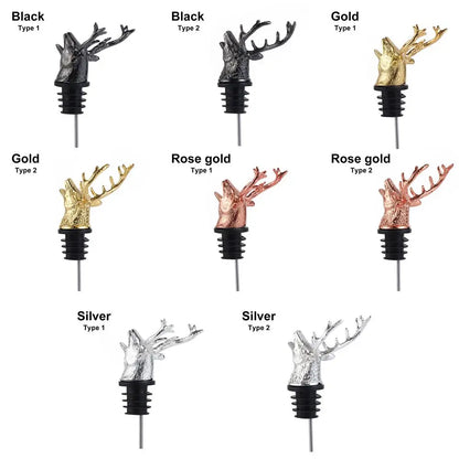 Deer Head Wine Pourer Stopper for Easy Aeration - Smarsty