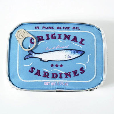 Canned Sardines Style Storage Bag Cute Bath Travel Bag Creative Portable Fashion Zipper Multi-function Soft for Weekend Vacation - Smarsty