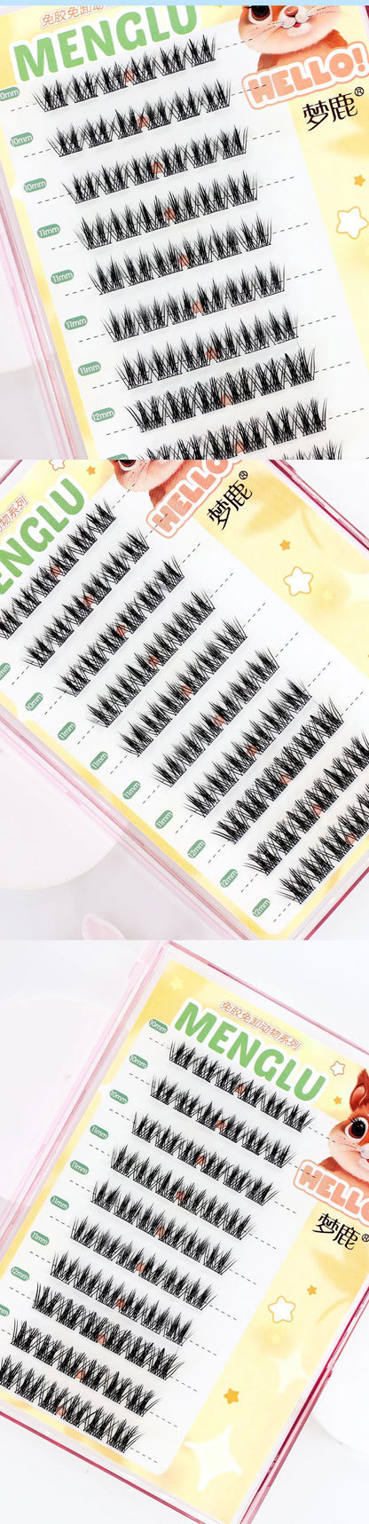 Self Adhesive Cluster Lashes for Effortless Application - Smarsty