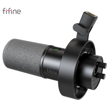 FIFINE USB XLR Microphone with Gain Control and Mute - Smarsty