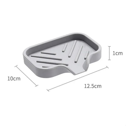 Sink Silicone Tray With drain Soap Sponge Storage Holder Countertop Sink Scrubber Brush Storage Rack Kitchen Organizer