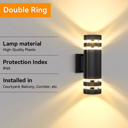 LED Outdoor Wall Lights IP65 Waterproof for Garden - Smarsty