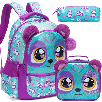 Girls School Backpack Set With Lunch Box And Pencil Case - Smarsty