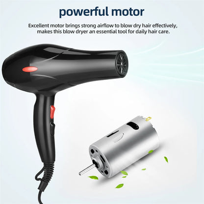 CkeyiN 1600W Hair Dryer with Negative Ion Technology - Smarsty