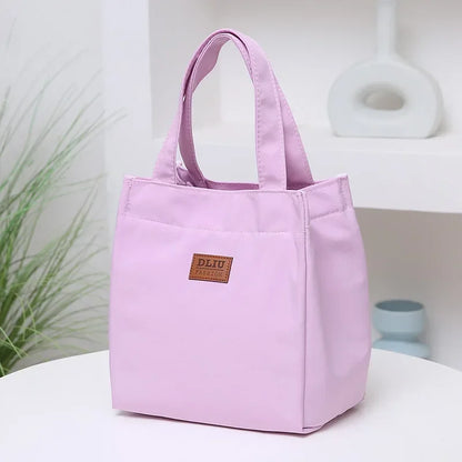 Large Capacity Insulated Lunch Bag With Sturdy Top Handle - Smarsty