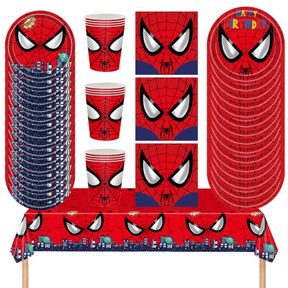 Disney Spiderman Birthday Party Supplies Set - Smarsty
