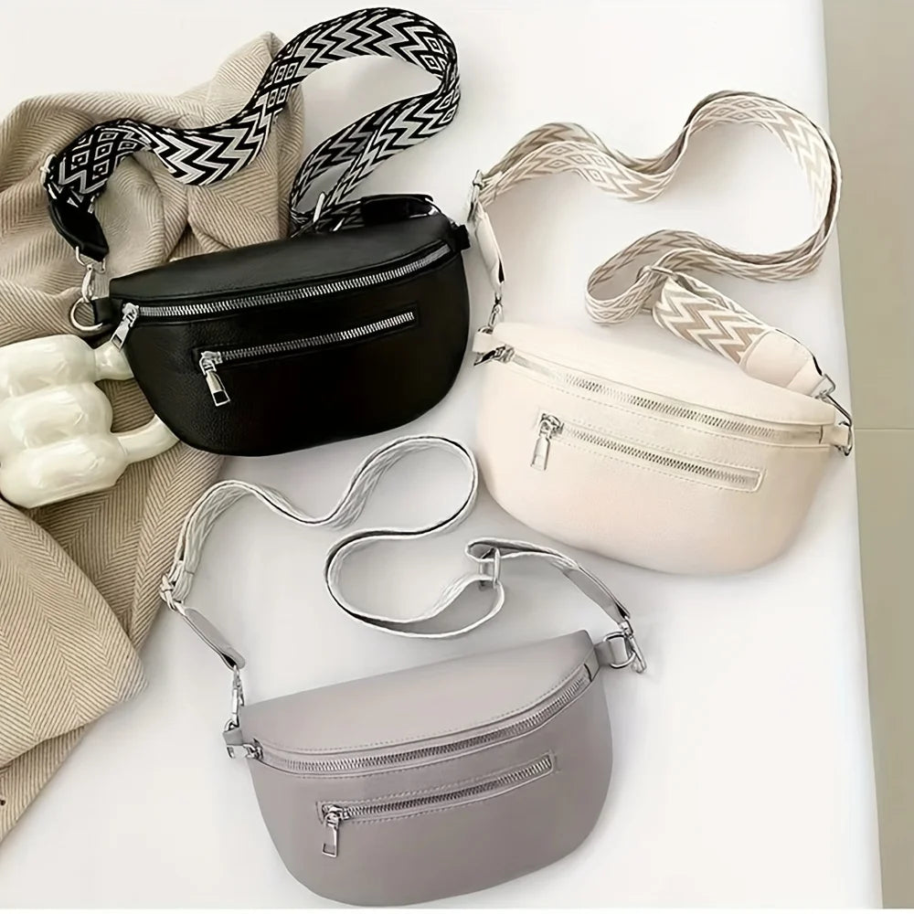 Soft Leather Fanny Pack Crossbody Bag For Travel Everyday - Smarsty