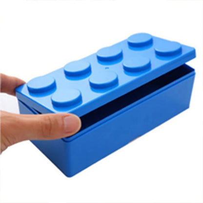 Building Block Storage Box Creative Plastic Storage Box Saving Space Storage Organizers Desktop Office Storage Supplie Kids Gift