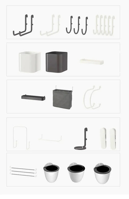 DIY Pegboard Accessories Kitchen Organization No Drill Hanging Shelf Storage Hooks Wall Organizer Crafts For Garage Room