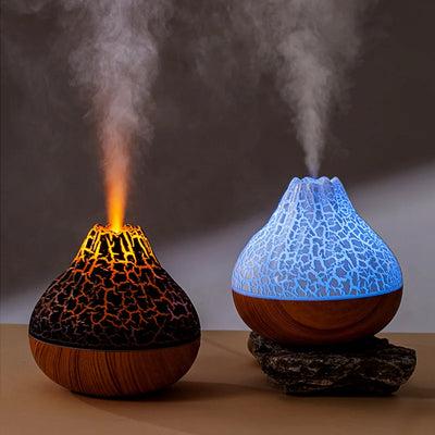 Volcano Air Humidifier with Colorful Night Light - Smarsty