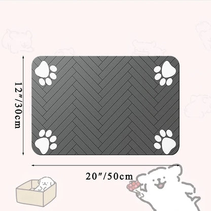 Waterproof Pet Feeding Mat with Quick Dry Feature - Smarsty