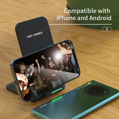 Wireless Charger Station With Stand And Fast Charging - Smarsty