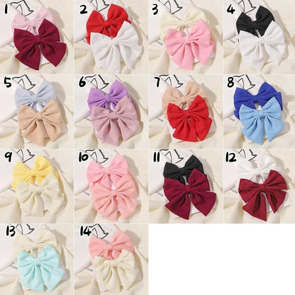 Cheer Bow Hair Clips Set for Girls Stylish Accessories - Smarsty