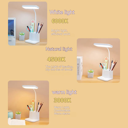 USB LED Table Lamp with Eye Protection for Reading - Smarsty