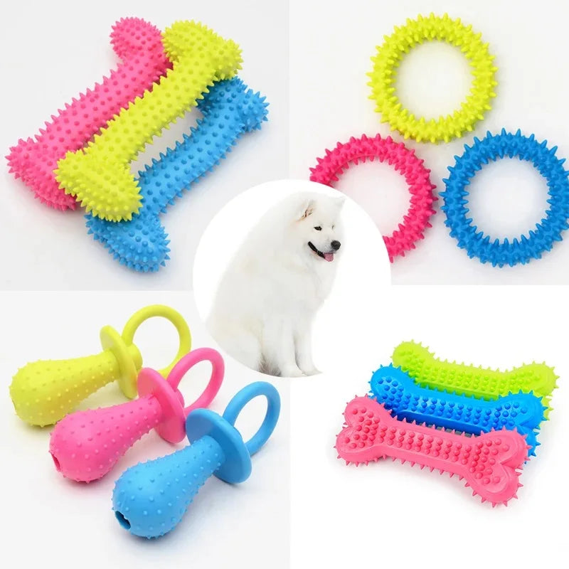 Durable Rubber Chew Toy for Small Dogs - Smarsty
