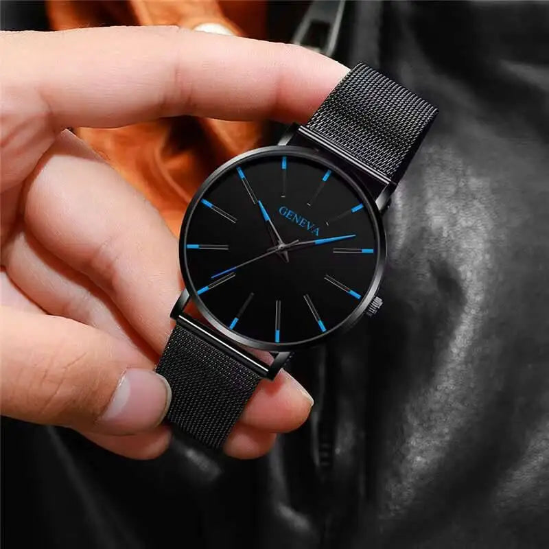 Ultra Thin Men's Business Watch with Mesh Band - Smarsty