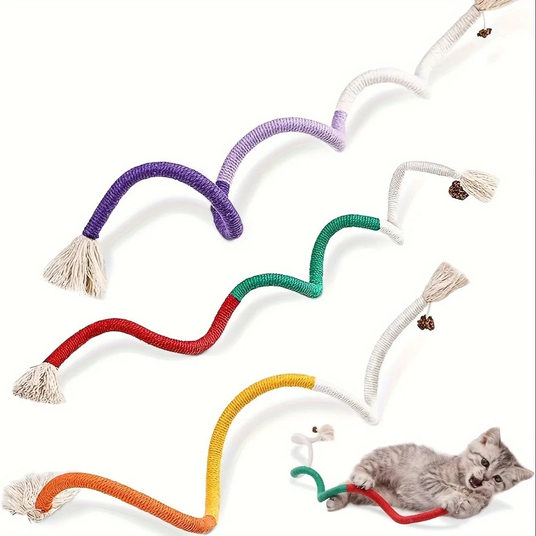Cotton Cat Chew Toy for Teeth Cleaning - Smarsty