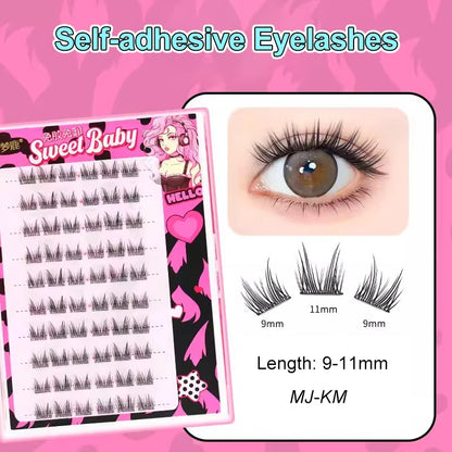 Self Adhesive Cluster Lashes for Effortless Application - Smarsty