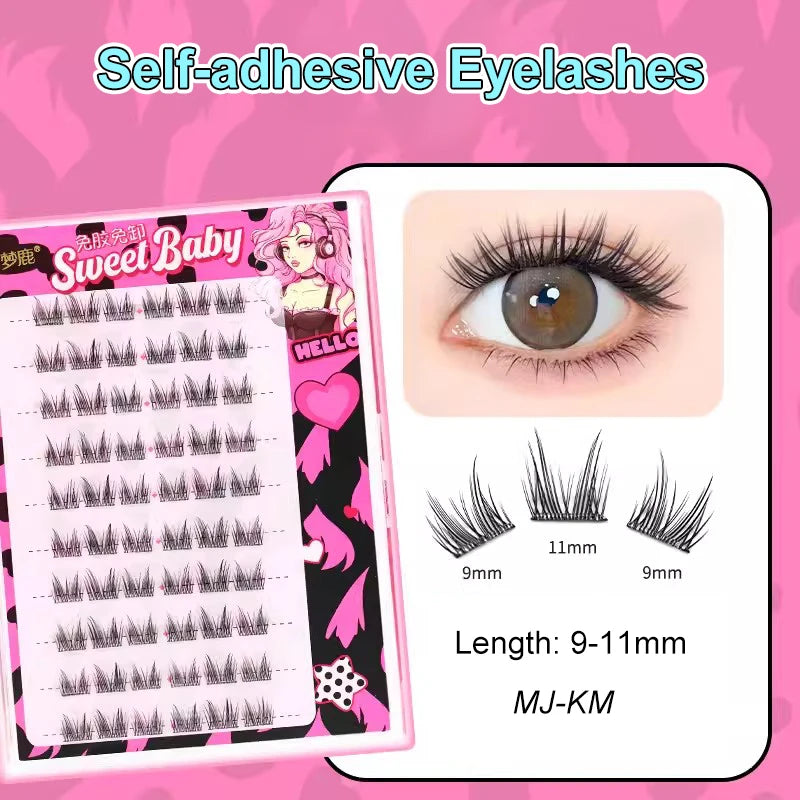 Self Adhesive Cluster Lashes for Effortless Application - Smarsty