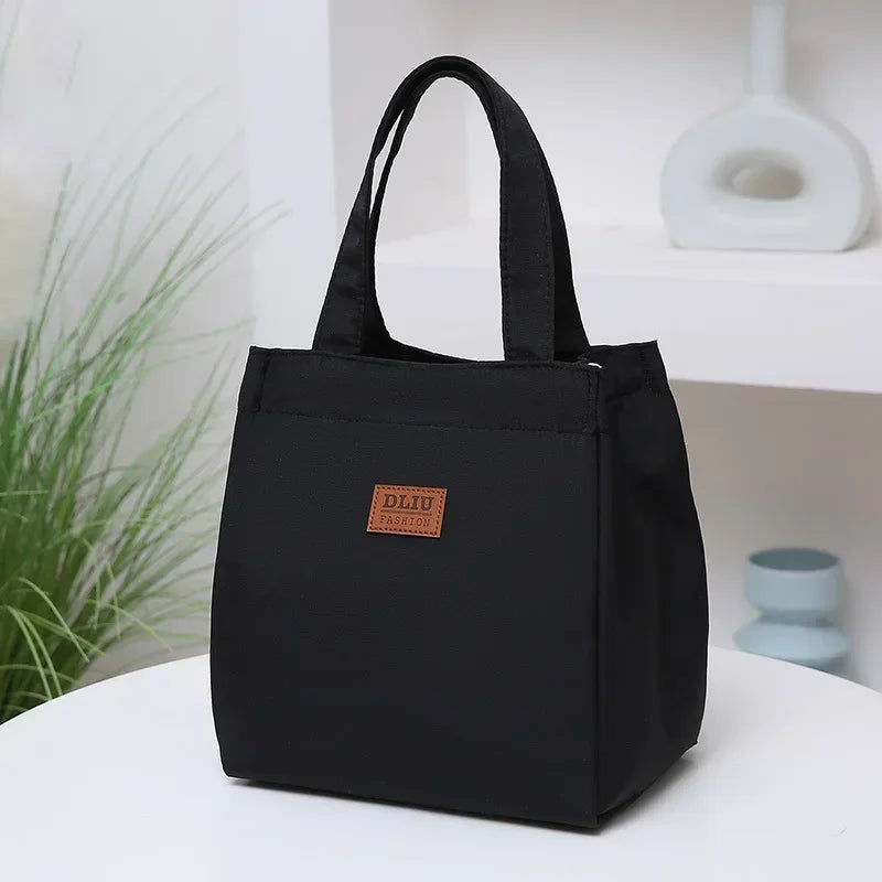 Large Capacity Insulated Lunch Bag With Sturdy Top Handle - Smarsty