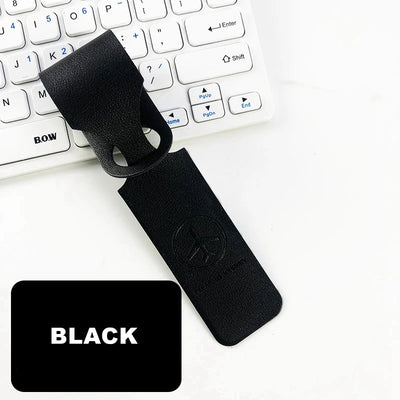 1PC PU Leather Luggage Tag Creative Baggage Suitcase Identifier ID Addres Holder Boarding Tags Portable Label Travel Accessories - Smarsty