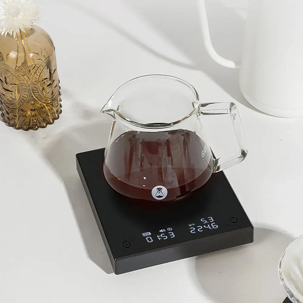 Timemore Basic 2 Black Mirror Coffee Scale with Auto Timer - Smarsty