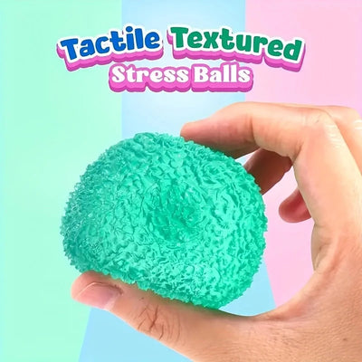 1Pc Squishy Multicolor Texture Ice Ball Squeeze Toy for Kids Adult Soft Pinch Pop Fidget Toys Children Halloween Christmas Gifts - Smarsty