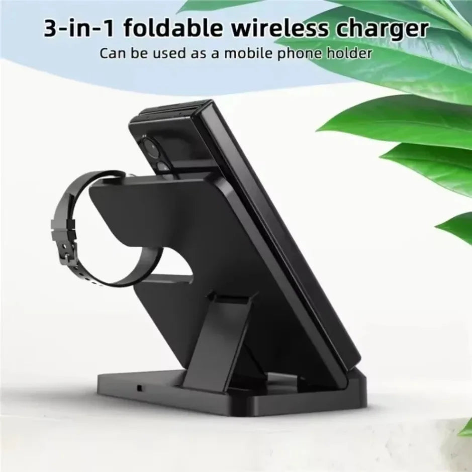 3 In 1 Magnetic Wireless Charger For Phone Watch Earbuds - Smarsty