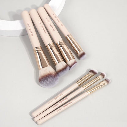MAANGE 7 Piece Makeup Brush Set for Flawless Application - Smarsty
