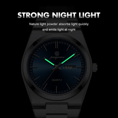 Luxury Waterproof Quartz Men's Watch with Luminous Features - Smarsty