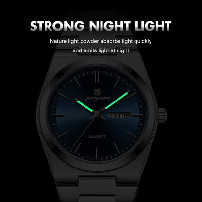 Luxury Waterproof Quartz Men's Watch with Luminous Features - Smarsty