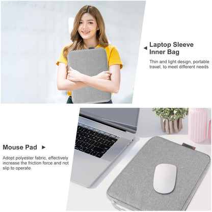 Canvas Laptop Sleeve With Zipper For 15 To 16 Inches