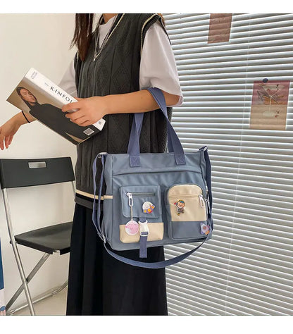 Waterproof Nylon Shoulder Bag For Women Crossbody Tote - Smarsty