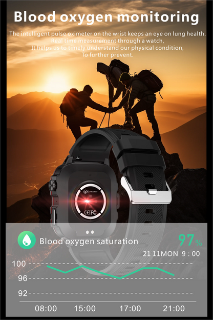Smart Waterproof Fitness Smartwatch with Bluetooth Call - Smarsty