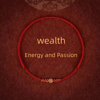 Handmade Lucky Red Bracelet for Wealth and Prosperity - Smarsty